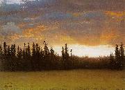 Albert Bierstadt California Sunset Sweden oil painting artist